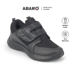 Black School Shoes ABARO 2807 Mesh + Ultra Light EVA Primary/Secondary Unisex